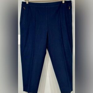 LAUREN by RALPH LAUREN St. Martin Swiss Navy Stretch Straight Leg Pants 22W